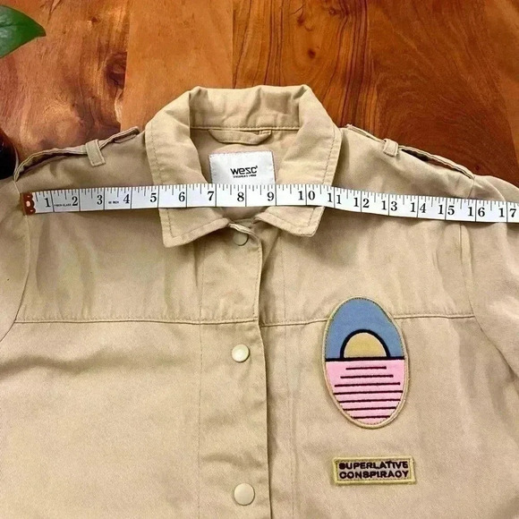 WESC Jacket Beige Streetwear Unisex Contemporary  Jacket. - Picture 10 of 14